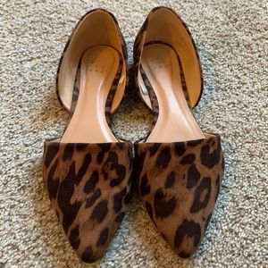 Leopard print flats